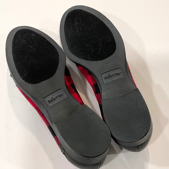 BELLA VITA Loafer Black Red Plaid Tassel Size 9 - Picture 6 of 8